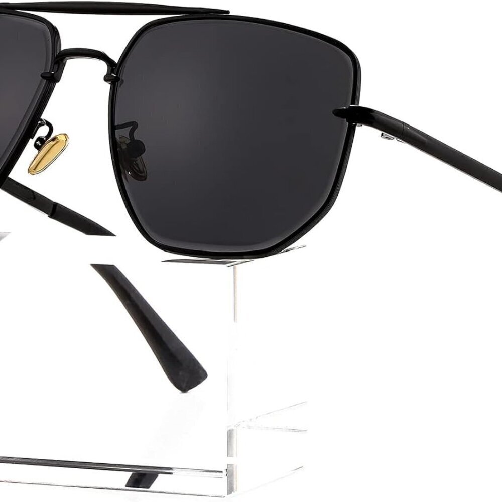 Oversized Square Aviator Sunglasses UV400 Protection Unisex Retro Fashion